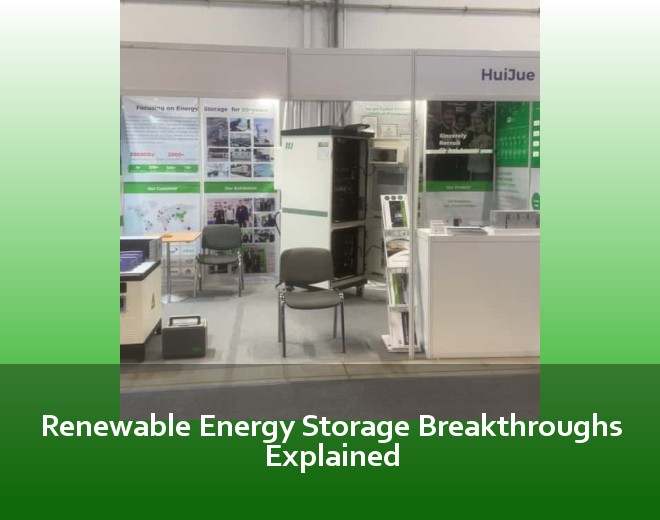 Renewable Energy Storage Breakthroughs Explained